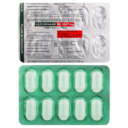 Glyciphage SR 500 mg Tablets