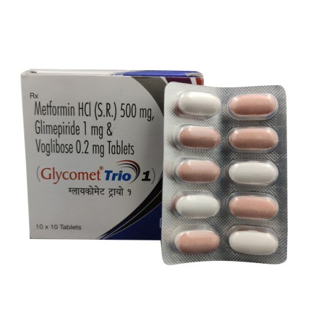 Glycomet Trio 1 Tablet SR