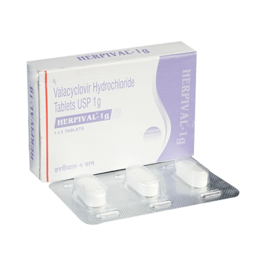 Herpival 1000mg Tablet