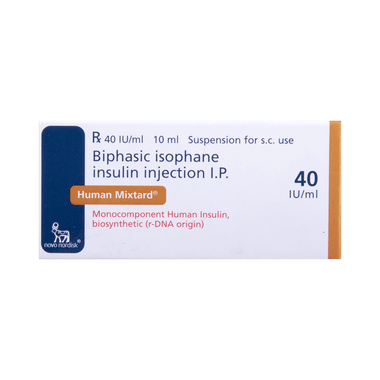Human Mixtard Suspension for Injection 40IU/ml