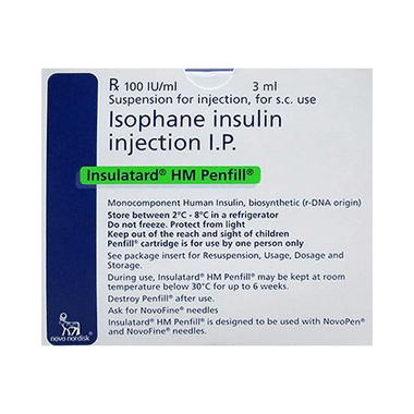 Insulatard HM 100IU/ml Penfill