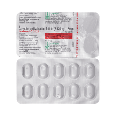 Ivabrad C 3.125mg/5mg Tablet
