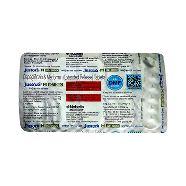 Justoza-M 10/1000 Tablet ER
