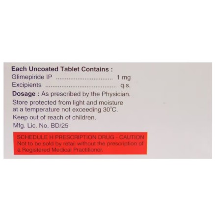 K-Glim 1mg Tablet