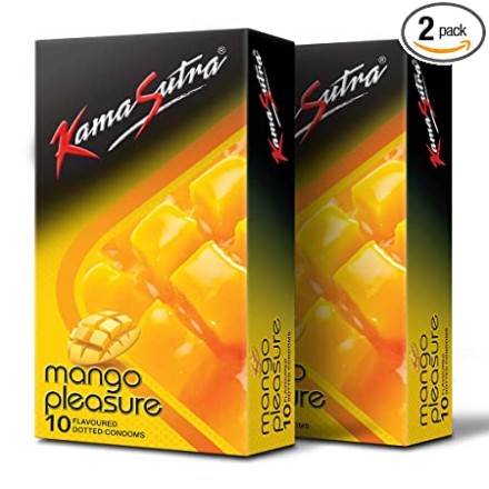 KamaSutra Mango Pleasure Dotted Condom