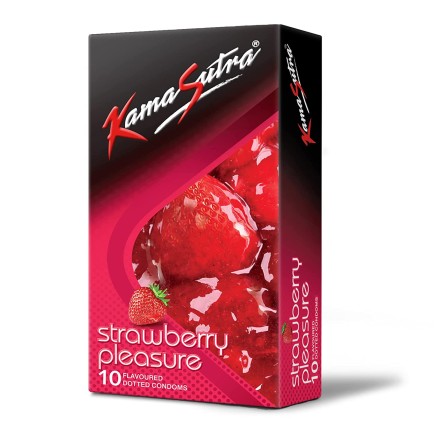 KamaSutra Strawberry Pleasure Dotted Condom