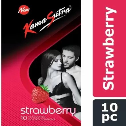 KamaSutra Strawberry Pleasure Dotted Condom