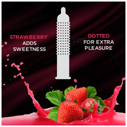 KamaSutra Strawberry Pleasure Dotted Condom