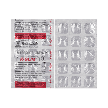 K-Glim 1mg Tablet