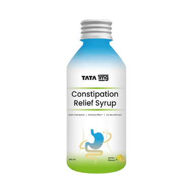 Lactulose Syrup for Constipation Relief | Supports Gut Health & Healthy Bowel Movement | by Tata 1mg Lemon