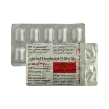 Image of Linanext M 1000mg/5mg Tablet ER