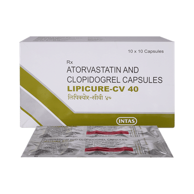 Lipicure CV 40mg/75mg Capsule