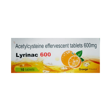 Lyrinac 600 Effervescent Tablet Orange