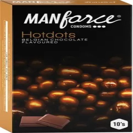 Manforce Condom Hotdots Belgian Chocolate