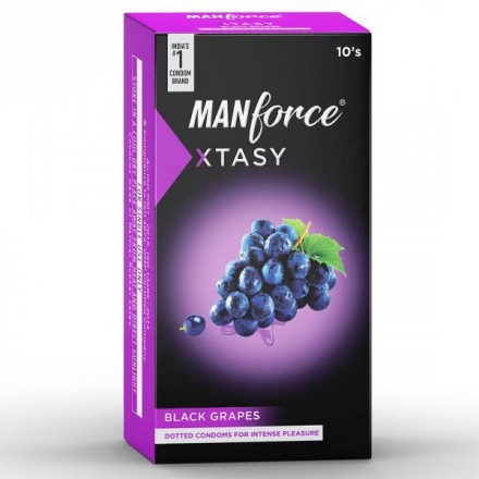 Manforce Xtasy Condom Black Grape