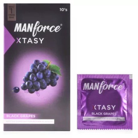 Manforce Xtasy Condom Black Grape