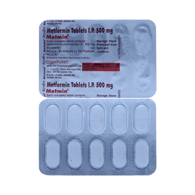 Metmin 500mg Tablet