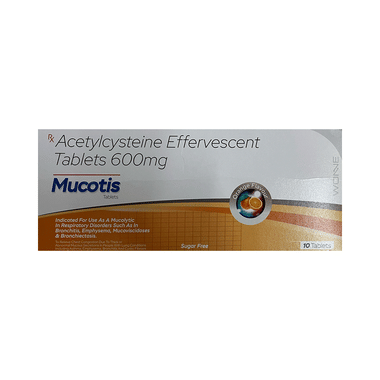Mucotis Effervescent Tablet Orange Sugar Free