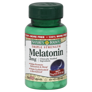 Image of Nature's Bounty Triple Strength Melatonin 3mg Tablet