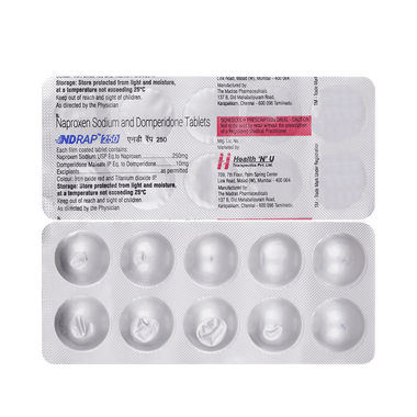 Ndrap 250mg/10mg Tablet