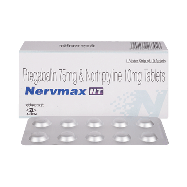 Nervmax NT 75mg/10mg Tablet