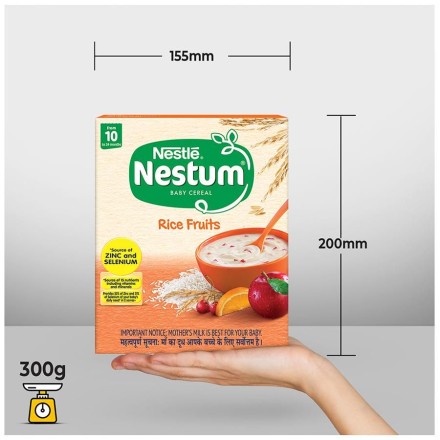 Nestle Nestum Baby Cereal From 10 to 24 Months Rice Fruits