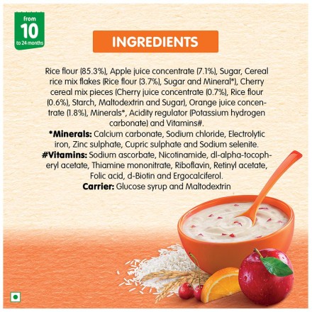 Nestle Nestum Baby Cereal From 10 to 24 Months Rice Fruits