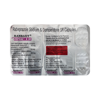 New Ranbaxy Ropraz-D SR Capsule