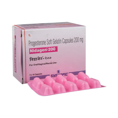 Nidagen 200 Soft Gelatin Capsule