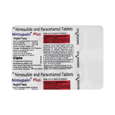 Image of Nimupain Plus Tablet
