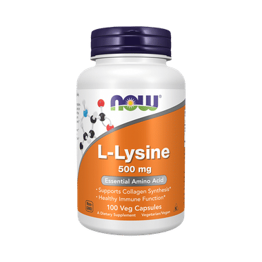 Image of Now L-Lysine 500mg Veg Capsule