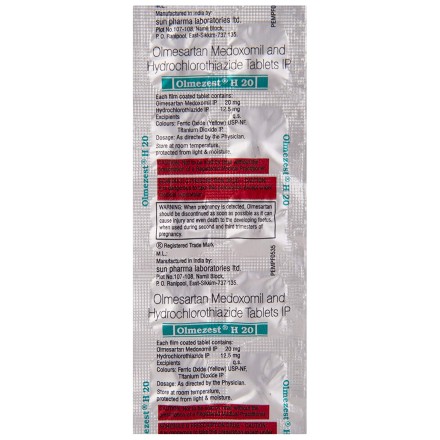 Olmezest H 20 Tablet