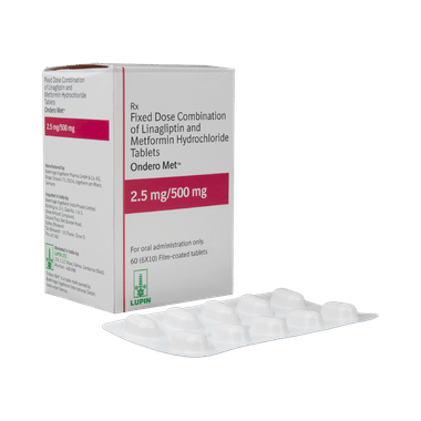 Ondero Met 2.5mg/500mg Tablet