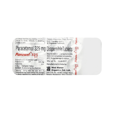 Parawel 325mg Tablet