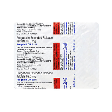 pregabID CR 82.5 Tablet ER
