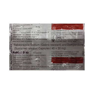 Rablet D 40 Capsule SR