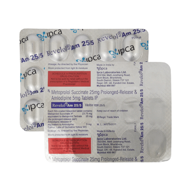 Revolol AM 5mg/25mg Tablet