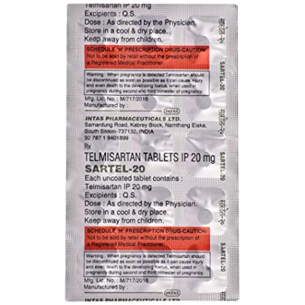 Sartel 20 Tablet