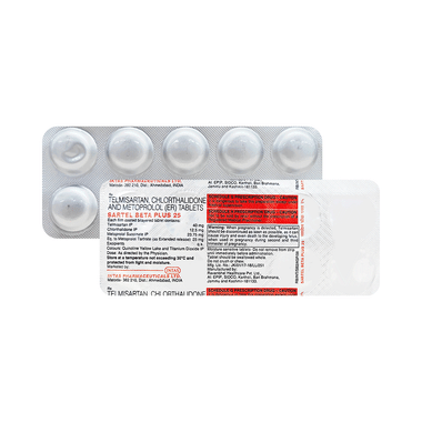 Sartelbeta Plus 12.5mg/25mg/40mg Tablet ER