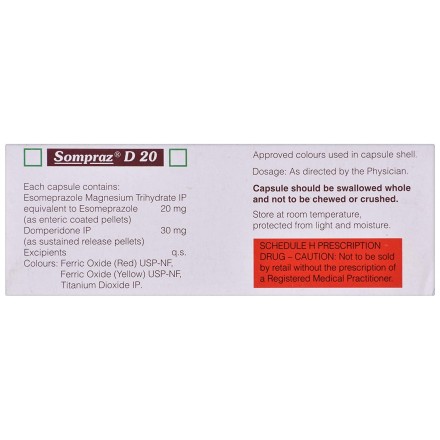 Sompraz D 20 Capsule SR