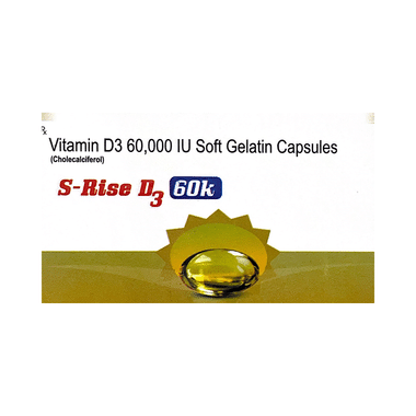 S-Rise D3 60K Soft Gelatin Capsule