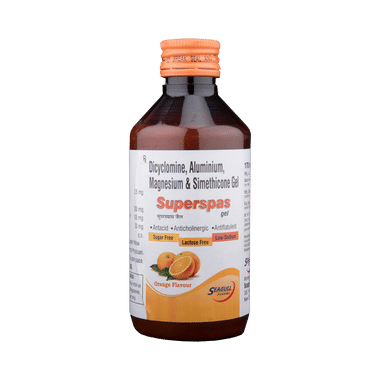 Superspas Oral Gel Orange Sugar Free