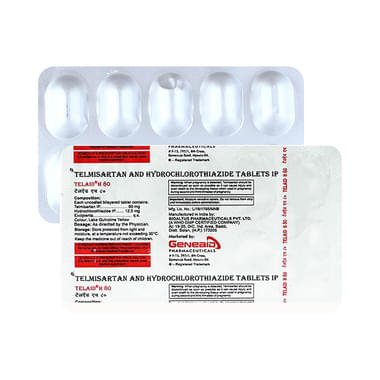 Telaid H 80mg/12.5mg Tablet