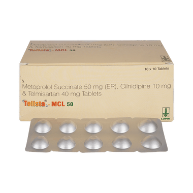 Telista MCL 10mg/50mg/40mg Tablet ER