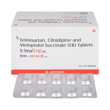 Telma-LNB 10mg/50mg/40mg Tablet ER