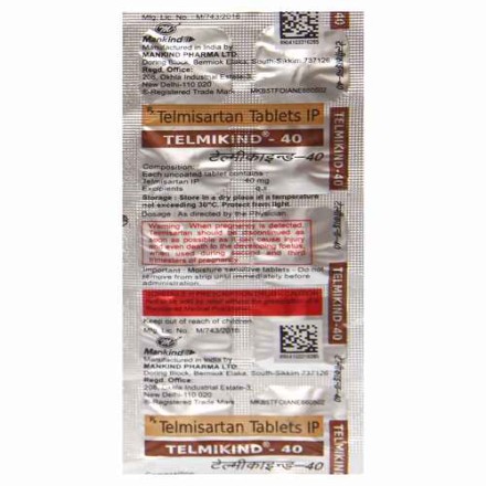 Telmikind 40 Tablet