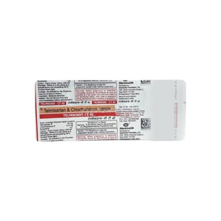 Telmikind CT 40 mg Tablet