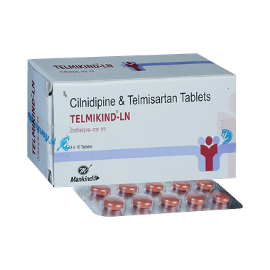 Telmikind-LN 10mg/40mg Tablet