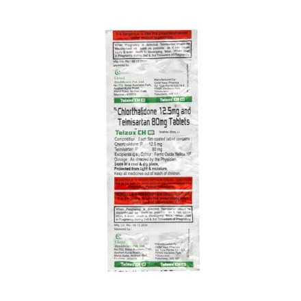 Telzox CH 80mg 12.5mg Tablet
