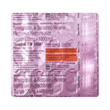 Tenepride M 1000 Tablet SR